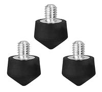 Foto&Tech 3 Pieces Universal Anti Slip Rubber Tripod Feet Compatible with Benro Gitzo Induro Kingjoy Manfrotto, Thread Tripod Foot Replacement for Smooth and Uneven Surfaces (M8)