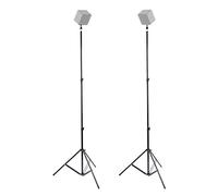 Foto & Tech Metal ajustable VR Stands - Atril de luz para HTC vive 190 cm con 1/4 trípode Mini rótula de bola 360 ° rotatio para HTC vive estación base, foto y vídeo cámara Speedlite de videocámara GoPro 360 Cámara de vídeo
