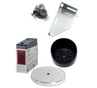 Fotocelula Profesional de Espejo multitension JFE SP. 240V / 24V. JFE SP + Proteccion. Fotocélula infrarroja Exterior reflexiva 12 Metros. Universal para Cualquier Tipo de Puertas de Garaje