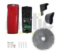 Fotocélula puerta de garaje exterior fotocélula tipo espejo reflexiva con protectores anti luz solar, sensor fotoeléctrico Motic