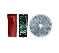 Fotocelula universal de espejo multitension 12/24v ac/dc para todo tipo de puertas automaticas de garaje portones y cocheras sensor seguridad de reflexion gran alcance