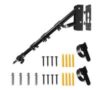 Fotoconic Soporte de luz triangular para montaje en pared de 110 cm, soporte de luz de anillo de rotación flexible de 180° para luz de video de estudio, estroboscópico, fotografía, caja de luz