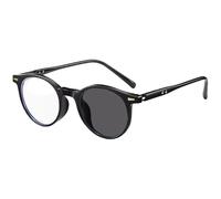 Fotocromáticas Gafas De Lectura Green, elegantes Gafas de Sol para Hombres Mujeres, Bloqueo De luz azul Lectores Ordenador Presbicia(Black,3.0)