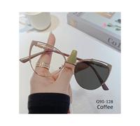 (Fotocromático Café-+50) Nuevo diseño de marca, marco retro de ojo de gato para dama, fotocromático, anti luz