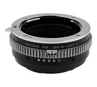 Fotodiox Adaptador Pro para Montura de Objetivo - Objetivo DSLR Sony Alpha con montura A a cuerpo de cámara sin espejo Sony Alpha con montura E y dial de control de apertura incorporado