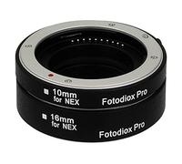Fotodiox - Kit de Tubo de extensión para Macro de Sony E-Mount (NEX), Sistema de cámara sin Espejo, con Enfoque automático (AF) y exposición automática TTL, 10 mm, 16 mm