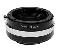 Fotodiox Lens Mount Adapter with Aperture Control, for Nikon G-Type, DX-Type Lens to Canon EOS M Mirrorless Cameras