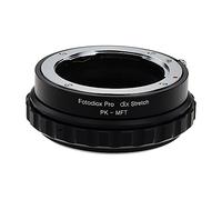 Fotodiox PK-mft DLX Stretch Adaptador de Montura de Lente con Helicoide de Enfoque Macro y magnético de filtros - Negro/Cromo