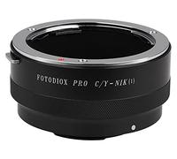 Fotodiox Pro Adaptador de Montura de Lente - Contax/Yashica Lente para Nikon 1 Cámara de Sistema sin Espejo cámaras Digitales como S2, J4, V3, AW1