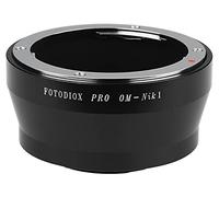Fotodiox Pro Adaptor de Montura de Lente para Lente Olympus OM Zuiko 35mm a Cámaras Nikon 1 Mirrorless