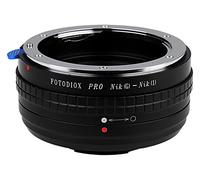 Fotodiox Pro Lens Adapter with Built-In Aperture Control Dial - Compatible with Nikon F Mount (G-Type) Lenses to fit Nikon 1-Series Mirrorless Cameras