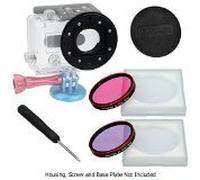 Fotodiox Pro WonderPana Go Debajo del Agua Juego de Accesorios para GoPro Hero 3 - Rosa/Morado