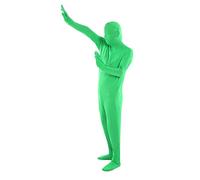 Fotografía Body Chromakey Verde, Traje de Cuerpo Completo Elástico Unisex para Producción de Películas y Transmisión en Vivo, Material de Fibra de Leche Verde, 1 Unidad (170cm)