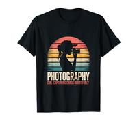 Fotografía Chica Capturando el Caos Bellamente Camiseta