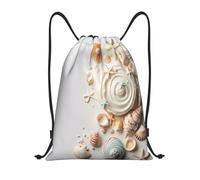 Fotografía De Exhibición De Postres Con Temática De Conchas Marinas Unisex Mochila De Cuerdas Ajustable Mochila Con Cordón Con Cordón Bolsa De Deporte Para Senderismo Acampada Natación