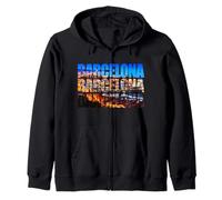Fotografía de la ciudad de Barcelona - España Viajes Vacaciones Souvenir Sudadera con Capucha