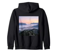 Fotografía De Paisaje De Niebla del Valle del Amanecer Sudadera con Capucha