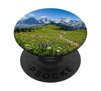 Fotografía De Paisaje del Valle del Camino De La Montaña Prado PopSockets PopGrip Adhesivo