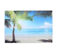 Fotografía de Playa Tropical, Vinilo Reutilizable | Decoración para Fiestas y Redes Sociales, Impresión Digital, Colores Vivos, Uso en Mesas y Barras