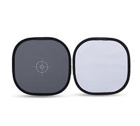 Fotografía de Tarjeta Gris, 30 Cm Plegable 18% Tarjeta de Referencia de Balance de Blancos Grises 11.8 * 11.8in (30 30 Cm) Negro con Bolsa Accesorio de Fotografía Reflector Gris Llevar