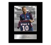 Fotografía enmarcada de Neymar Jr., jugador del París Saint-Germain FC