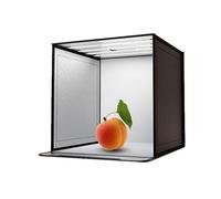 fotográfica Nevalerra con luces, fotográfica del producto, plegable, cartera olla para olla Luz LED, objetos fotográficos de 44x44cm para joyas, maquillaje, modelo