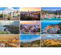 Fotografie Torsten Ackermann Juego de Postales España - 9 mapas - Fotos Imágenes de Barcelona Madrid Sevilla Mallorca Málaga Costa Brava Andalucía Asturias Picos de Europa Cantabria