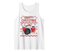 Fotógrafo de cámara navideña FEA Camiseta sin Mangas