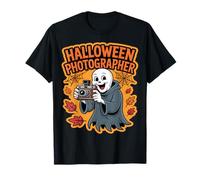 Fotógrafo de Halloween Funny Ghost Camera Camiseta