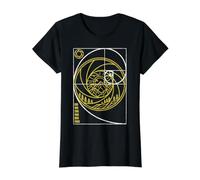 Fotógrafo Obturador Cámara Fibonacci Spiral Photography Camiseta gráfica económica, Mujer, Negro, L