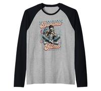 Fotógrafo Retro Director de fotografía, Productor de Artes visuales Camiseta Manga Raglan