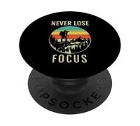 Fotógrafo Vintage Nunca Pierde el Enfoque Cámara Cita PopSockets PopGrip Adhesivo