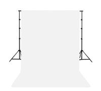 Fotohi Fondo blanco 3x3 m Lienzo fotográfico plegable de poliéster y algodón con bolsa para varillas Fondo no reflectante Tejido para fotografía, estudio y retransmisiones en directo, tejido para fond