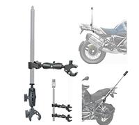 Fotoleey Soporte para Cámara de Moto/Bicicleta, Doble Abrazadera Pesada para Manillar, Ajustable, Material de Aluminio, Compatible con Insta360 X4 /x3/x2/Ace Pro/Go 3s, GoPro Hero 13, Hero 12, MAX
