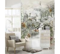 Fotomural De Pared 254x184cm Gran Decoración Naturaleza Jardín Japonés Blanco