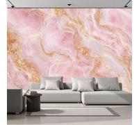 Fotomural Efecto Líneas Doradas 3D Papel Tapiz, Textura De Mármol Lujosa Decoración De La Pared Murales, Sala De Estar Dormitorio Papel Pintado 150 × 105 Cm