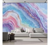 Fotomural Efecto Manchas Doradas En Forma De Ola 3D Papel Tapiz, Arte Fluido Onírico Decoración De La Pared Murales, Sala De Estar Dormitorio Papel Pintado 450 × 315 Cm