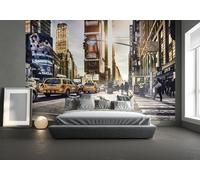 New York Pintado Mural 368x248 CM (3.7x2.4m) Times Square Calle Teen Dormitorio