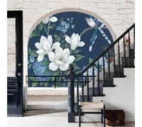 Fotomural Panorámico Magnolia, una planta y flor tropical,Sucursales,368x254cm,Fotomurales Papeles pintados para salon y dormitorio - Papel pintado de vellon mural de papel pintado TNT efecto 3D