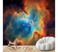 Fotomural - papel tapiz Nebulosa Espacio Universo Astronomía Decoración de pared moderna Sala de estar Dormitorio Habitación infantil Motivo, 300cmx210cm Póster - Adhesivo de pared - Cuadro sin marco