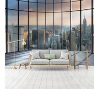 Fotomural Sala 368x254cm "Vista de Nueva York Desde el Penthouse"