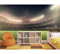 Fotomural Vinilo Para Pared Motivo Deportivo Estadio de Fútbol | Fotomural para paredes | Mural | Vinilo Decorativo | Varias Medidas 350 x 250 cm | Decoración comedores, salones, habitaciones...