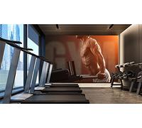 Fotomural Vinilo Pared Deportivo Barato Chico Cross Fit | Fotomurales pared | Fotomural Decorativo | Mural | Vinilo Decorativo | Varias Medidas 100 x 70 cm | Decoración Gimnasios | Deportes varios