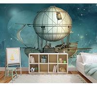 Fotomural Vinilo Pared Globo barco pirata | Fotomural para paredes | Mural | Vinilo Decorativo | Varias Medidas 150 x 100 cm | Decoración comedores, salones, habitaciones...