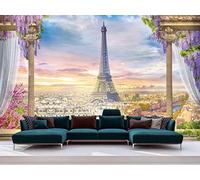 Fotomural Vinilo Pared Mirador Paris | Fotomural para Paredes | Mural | Vinilo Decorativo | Varias Medidas 200 x 150 cm | Decoración comedores, Salones, Habitaciones...