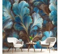 Fotomurale Carta da Parati Abstracto Con Textura Hojas, 350Anx256Al cm Fotomurali Murale 3D Poster Moderna, Carta da Parati Decora per Camera Letto Stanza dei Bambini