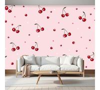 Fotomurale Carta da Parati Dibujos Animados Lindo Con Fruta Cerezas, 350Anx256Al cm Fotomurali Murale 3D Poster Moderna, Carta da Parati Decora per Camera Letto Stanza dei Bambini
