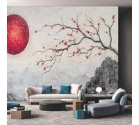 Fotomurales 150 x 105 cm Japón Papel Pintado Tejido No Tejido Paisaje Fotomural Efecto 3D Papel Tapiz Decorativos pared Murales Póster para Dormitorio Salón TV Pared F1250