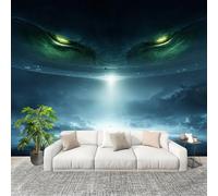 Fotomurales 200x140 cm Elementos Planetarios De Ciencia FiccióN Decoración Muro Murales Papel Pintado tejido no tejido Blu Moderna Panoramico Fotográfico Adhesivos Impermeable Papel Tapiz
