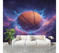 Fotomurales 350x256 cm Ciencia FiccióN ReláMpagos Nebulosa FúTbol Decoración Muro Murales Papel Pintado tejido no tejido PúRpura Moderna Panoramico Fotográfico Adhesivos Impermeable Papel Tapiz